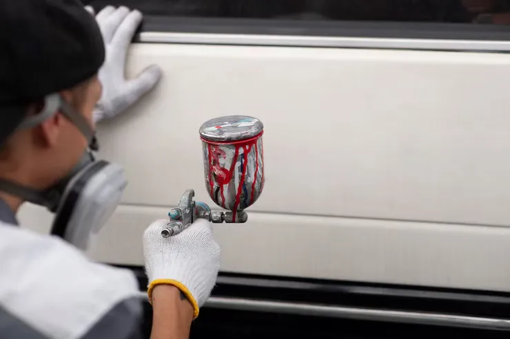 Asesor especializado atendiendo consulta sobre tipos de pintura